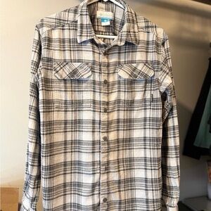 Columbia Gray Plaid Men's Shirt